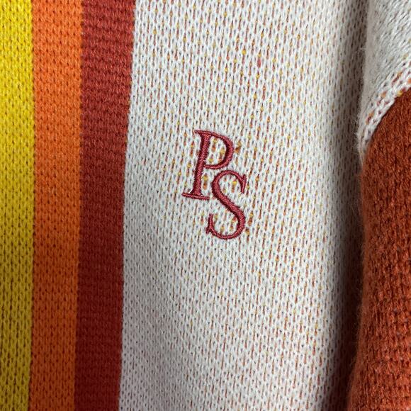 Pacsun Mens Retro Striped Button Down Cardigan Sweater Large - Picture 7 of 15